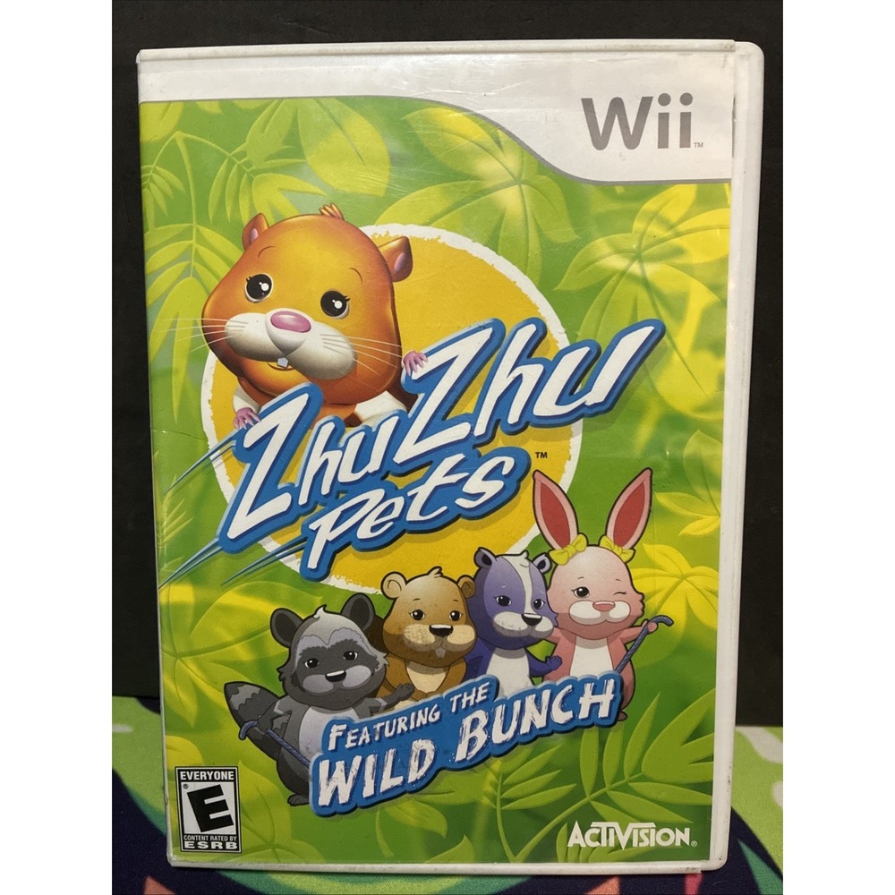 Zhu Zhu Pets Featuring the Wild Bunch Nintendo Wii Game No Manual